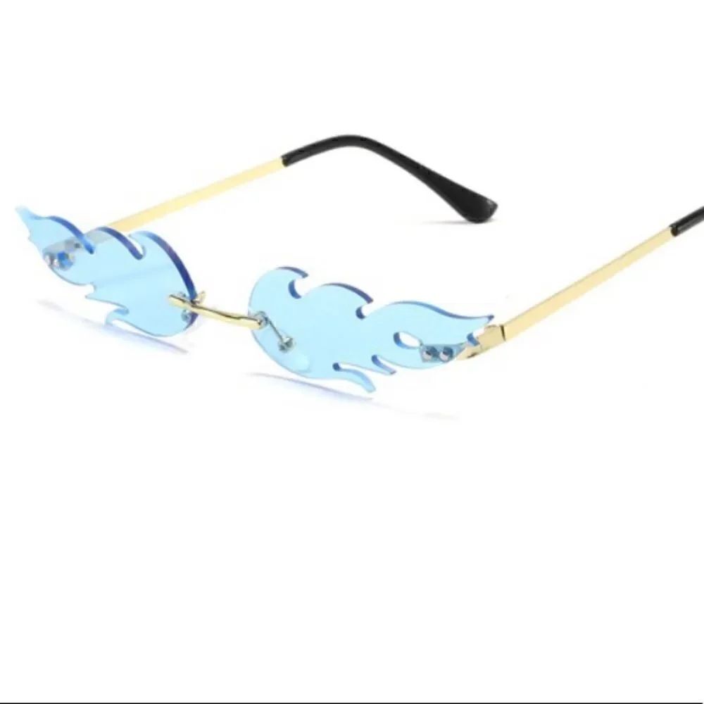 Retro Flame Framed Skinny Sunglasses